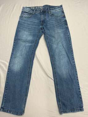 TK Axel Men's Blue Stretch Slim Fit Jeans